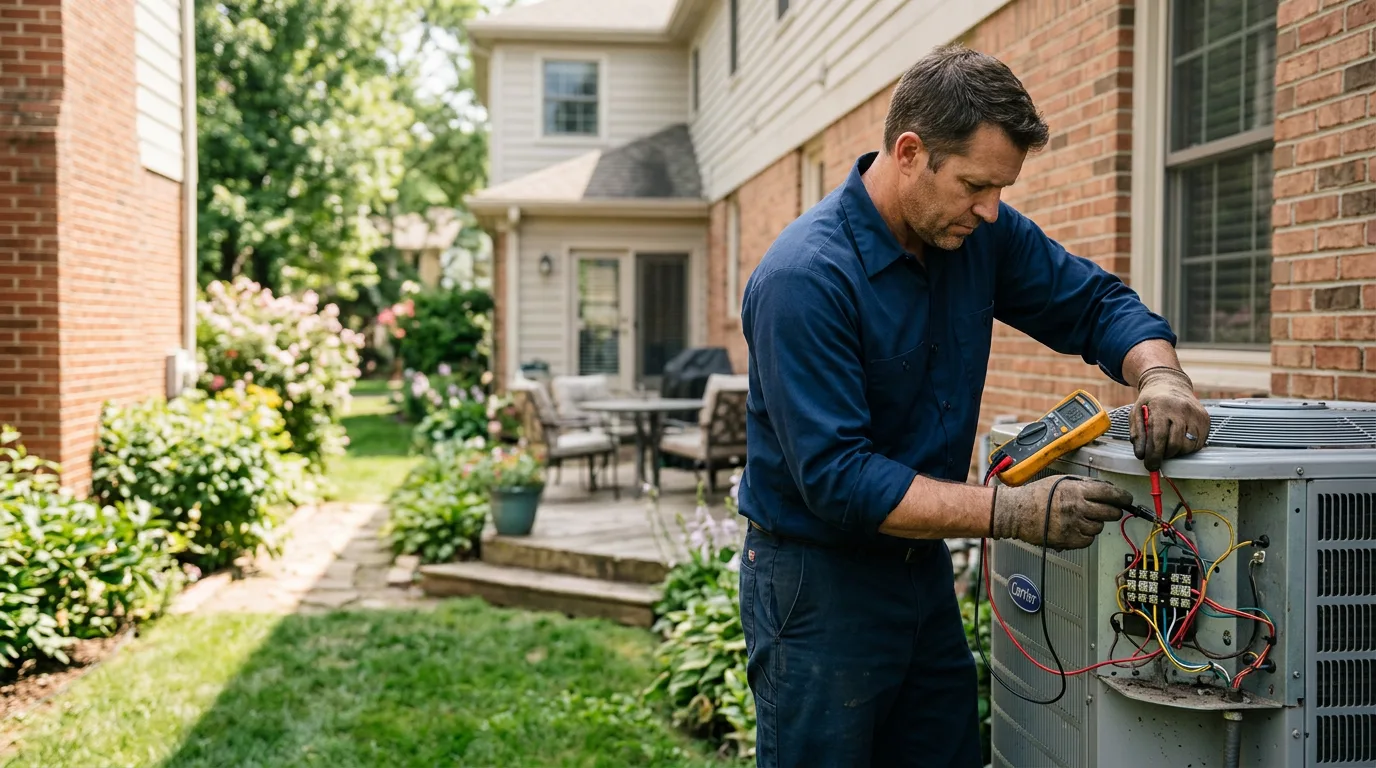 HVAC technician working near Otsego, MI